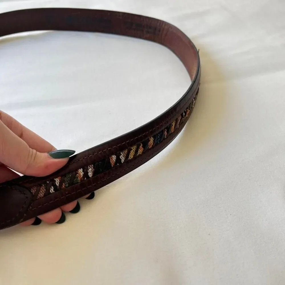 columbia brown leather‎ belt mens size 40
